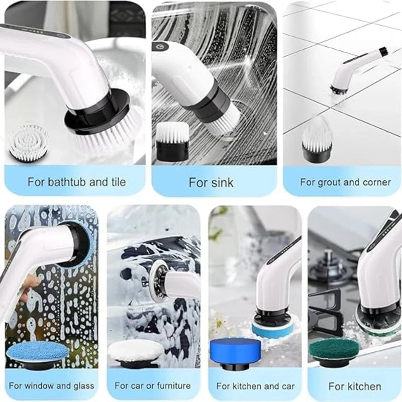 9-in-1 Electric Spin Scrubber