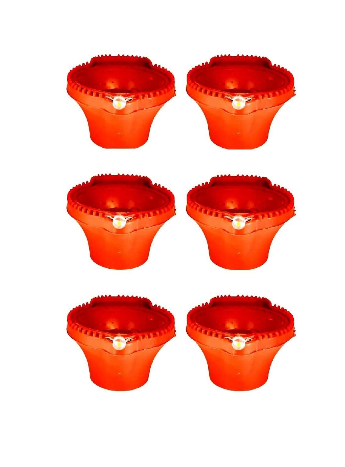 Plastic LED Diya with Ambient Light – Multipack