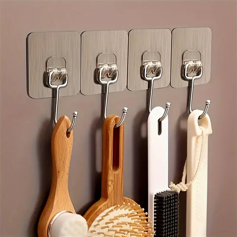 Heavy Duty Wall Hooks - Gold Edition (Pack of 10, 20, 30)